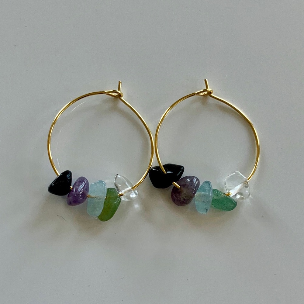 Aquarius Crystal Boho Earrings
